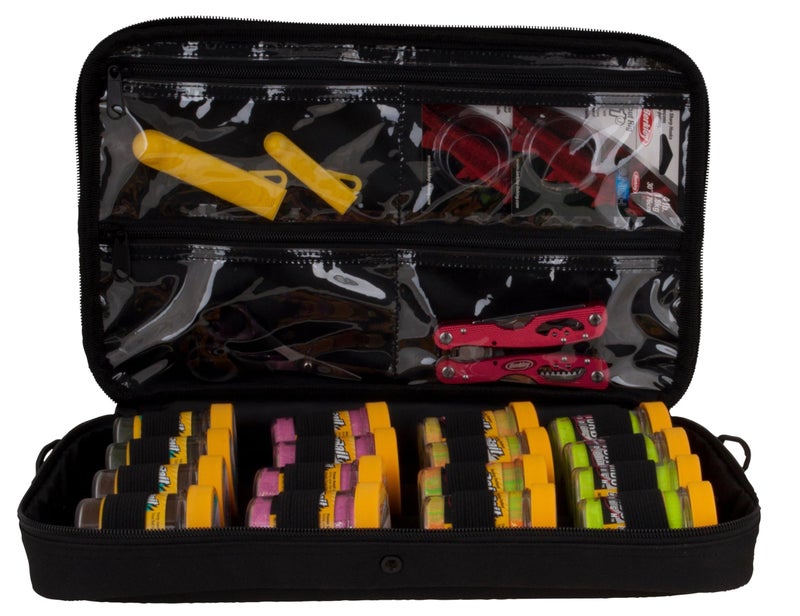 Berkley Jar Bait Folder, 16 Jars Not Included, Black and Red, Fishing Storage Soft Tackle Bag, Bait and Tackle Accessories Container for Anglers - Image 2